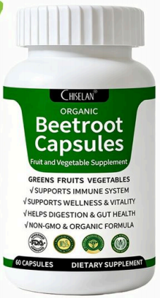 Beetroot Capsules Fruit and Vegetable Supplement